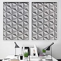 2 Piece Framed Canvas Wall Art Linear Patterns Canvas Prints Home Artwork Decoration for Living Room,Bedroom - 16