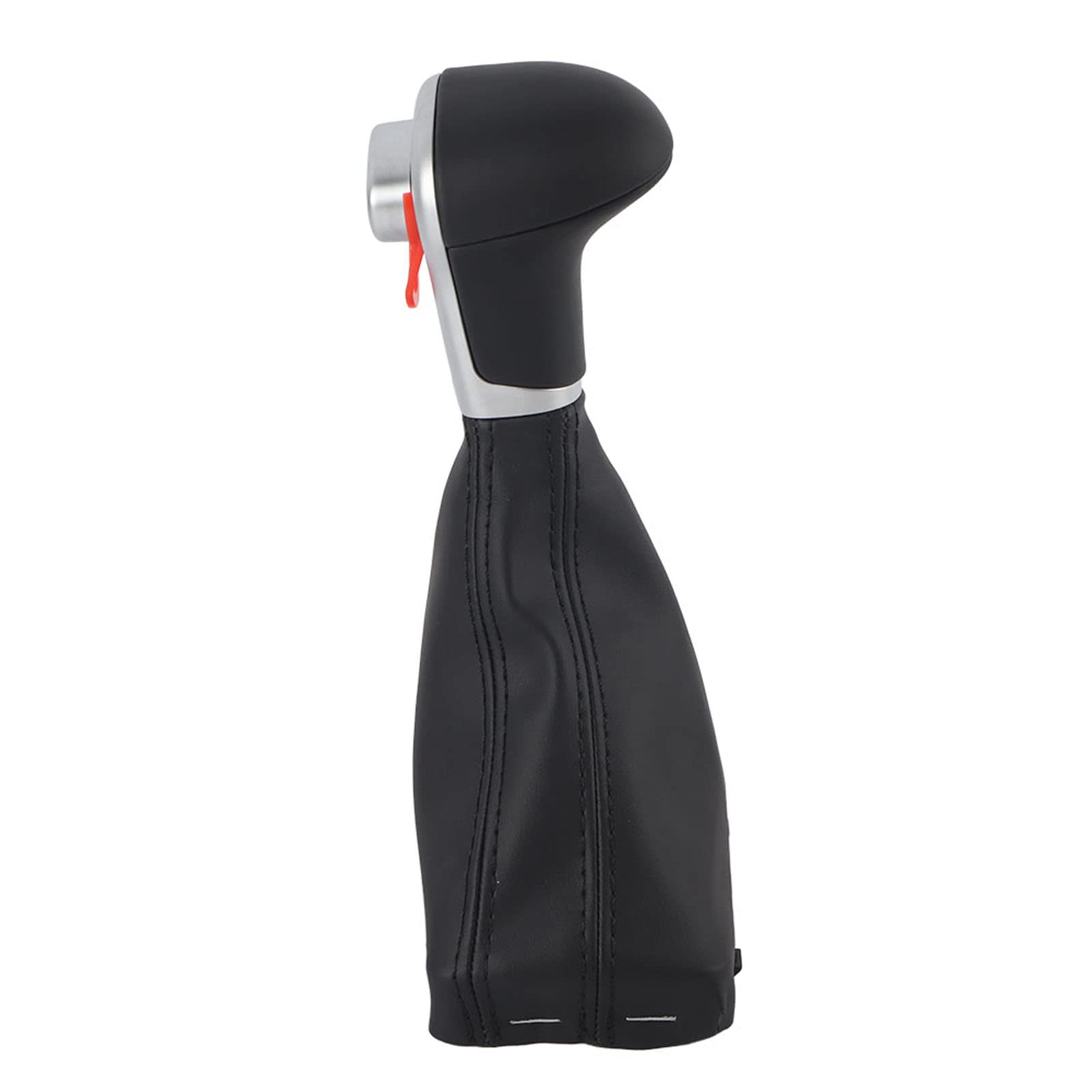 Bediffer Gear Shift Head,Gear Shift Knob Gaitor Boot Cover Black Leather Fit for A4L B8 B8PA Left Hand Drive Car