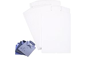 BENECREAT White Cardboard Shirt Inserts for Adult Shirts