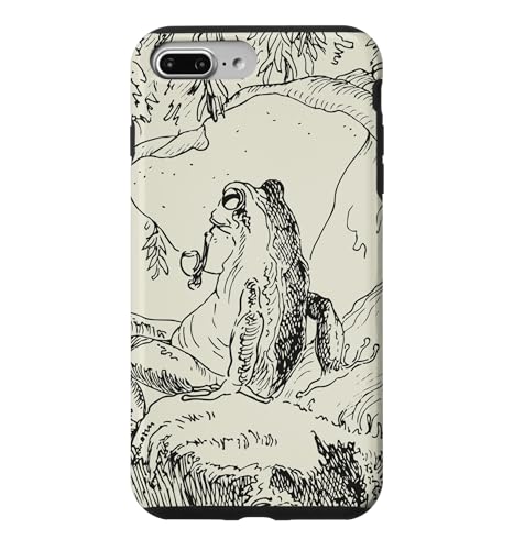 Cottagecore �S�u�����R�A ���I �J�G�� �p�C�v�ƃ}�b�V�����[���t�� �X�}�z�P�[�X iPhone 7 Plus/8 Plus �p