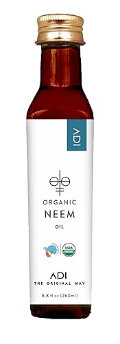 ADI Aceite de neem orgánico, certificado por USDA, aceite de neem orgánico sin refinar, aceite de neem orgánico prensado en frío para perros, aceite