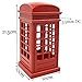 Vintage London Telephone Booth Designed USB Charging LED Night Lamp Touch Sensor Table Desk Light for Bedroom Students Dormitory Illumination Home Bar Decoration Novelty Birthday Adjustable Brightness