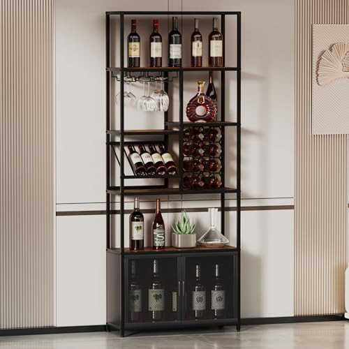 Soporte industrial para botellas de vino de 82.7 pulgadas