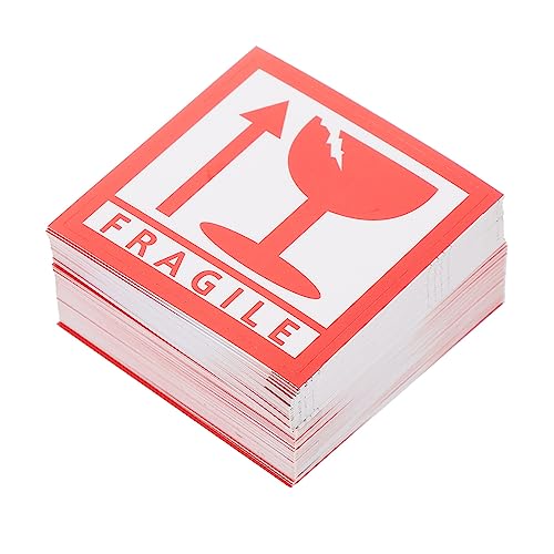 SEWACC 1000pcs Fragile Adhesive Sticker Handle Care Shipping Label Packing Warning Signs