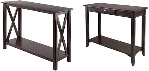 Winsome 40445 Madera Xola Mesa Ocasional, Capuchino Producto en Pulgadas (L x An x Al) 45,0 x 15,98 x 30,0 & Nolan Mesa Ocasional, Cappuccino