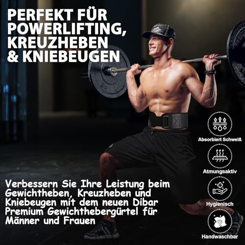 Gewichthebergürtel für Herren und Damen. Weight Lifting Gym Belt. Fitness Rückenstützgürtel, Gym Gürtel, Erhöht Intensität, Sicherheit und Komfort beim Krafttraining – Bild 3