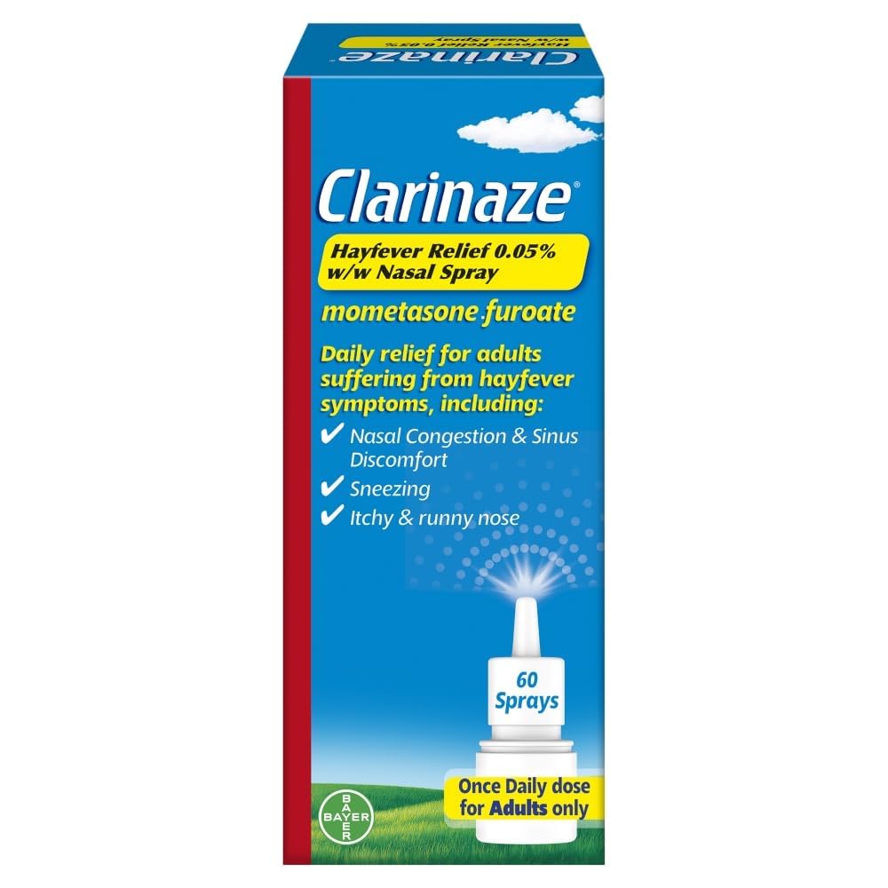 Clarinaze Nasal Spray 0.05%, Prescription Strength Hayfever Relief 60 Spray