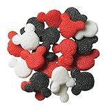 DecoPac Mickey Mouse Quins, Red/Black/White, 3 Pounds, Red, Black, White