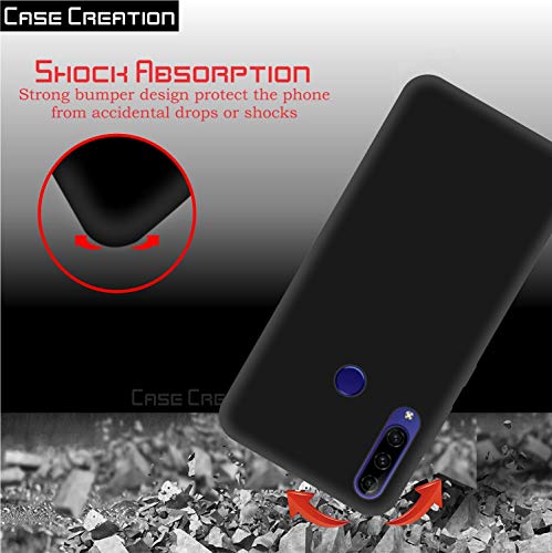 Image of Case Creation for Lenovo K10 Plus 2019 Back case, Lenovo K10 Plus Slim Flexible Smart Look case with 360 Camera All Angle Protection (Pure Black)