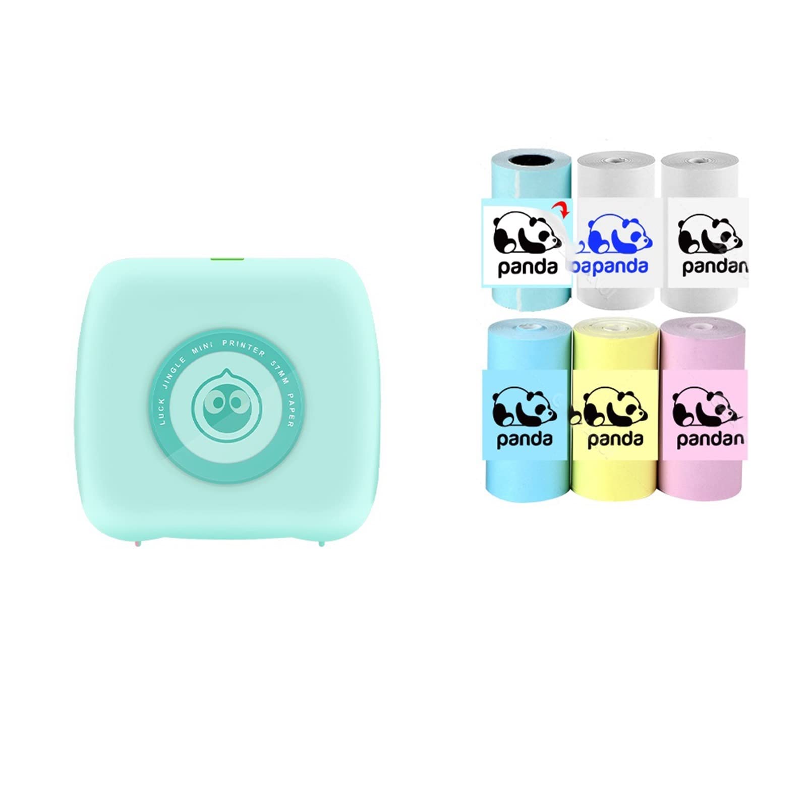 Mini Pocket Printer Multi Functional Photo Picture Bill Note Printer Label Maker Add White 6 Group(GR White 6 Group)