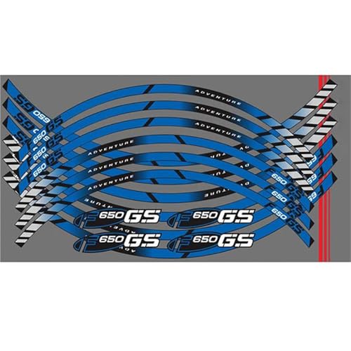 Autocollant F650 GS réfléchissant jante moto kit roues avant arrière