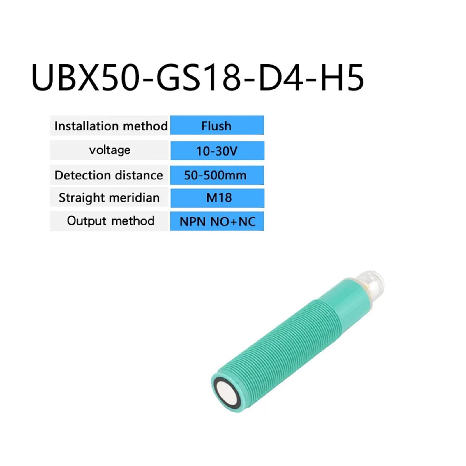 Medidor de Decibeles, Sensor de proximidad M18 analógico NPN PNP NO NC GS18 detección ultrasónico 10-30V interruptor