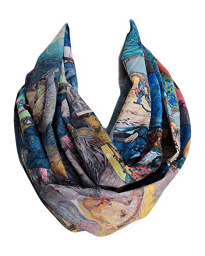 Etwoa Van Gogh Paintings Infinity Scarf Circle Loop Tube Scarf2