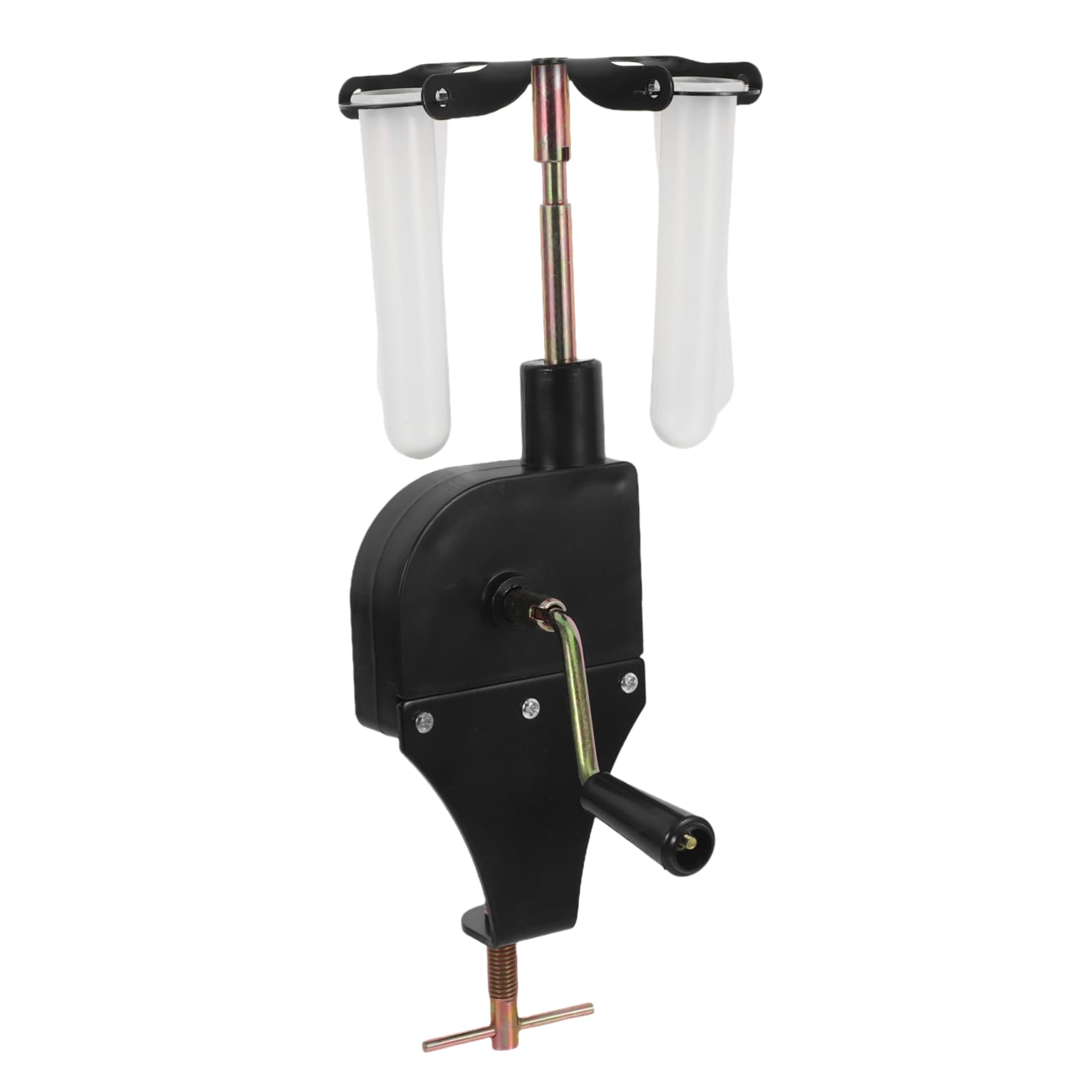 Luxshiny Centrifuga Alta Efficienza Separazione e Stabilità Manuale Nera in Plastica per Laboratorio Chimica per Esperimenti Scolastici e Uso Pratico in Laboratorio