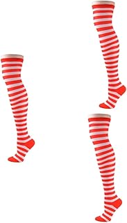 Ciieeo 3 Peças Meias Altas Até O Joelho Meias Fofas Meias Brancas Meias Brancas Meias Até O Joelho Acessórios Para Fantasias De Festa De Halloween Meias Altas Até O Joelho Meias