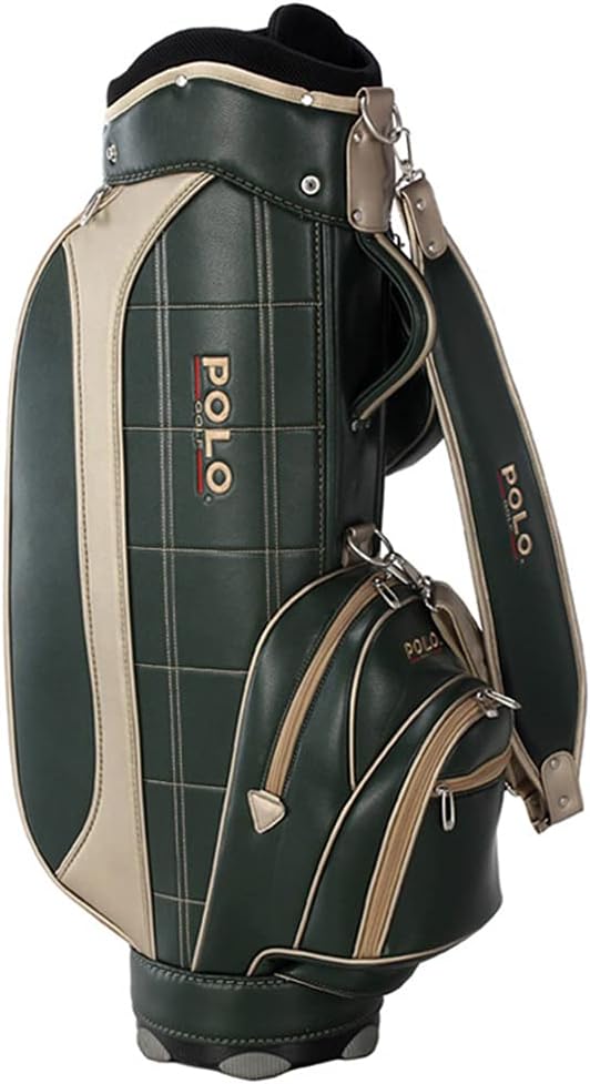 Lightweight Golf Staff Bag,Waterproof PU Golf Cart Bag,Sunday Golf Bag for Driving Range and Travel