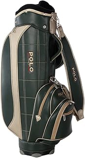 JUNZ Lightweight Golf Staff Bag,Waterproof PU Golf Cart Bag,Sunday Golf Bag for Driving Range and Travel