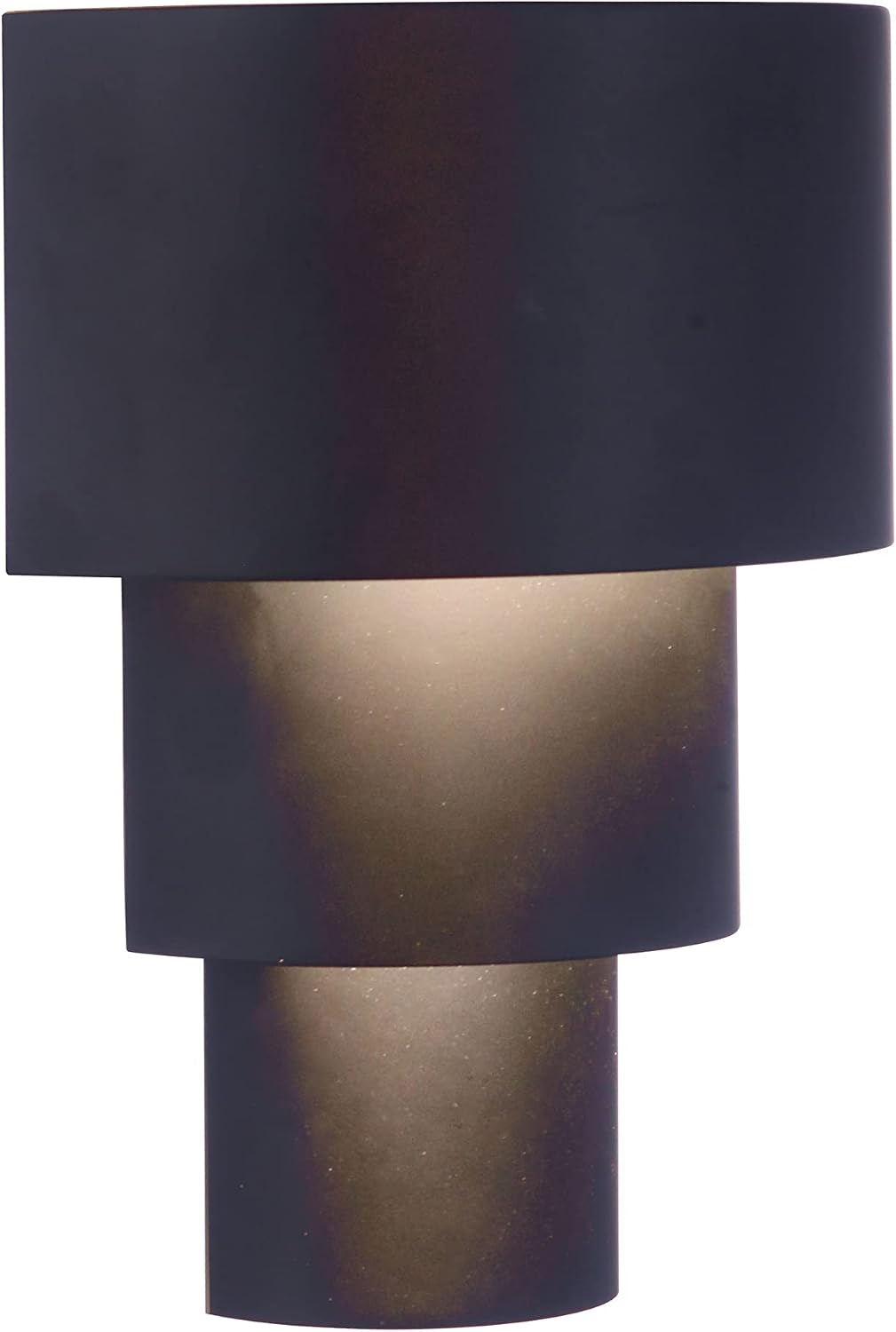 Craftmade Midtown Medium 3 Tiered Wall Sconce, Midnight, Wet Rated, ZA5112-MN-LED