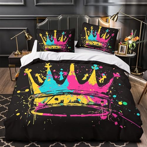 Parure de lit 200x200 microfibre anti-plis avec fermeture éclair - 4