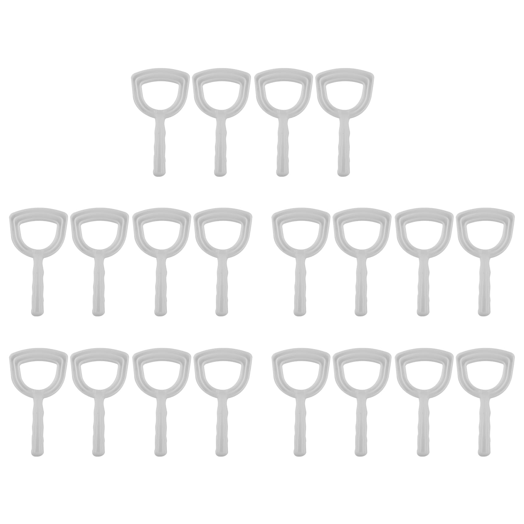 Vjsujehgy 20X Meat Scraper Bone Dust Scraper Bone Scraper White Poly Scraper Bone Dust Remover Square Bone Dust Scraper