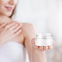 Vista 5 de SATINIOR - Paquete de 12 recipientes de plástico de 4 oz con tapas, recipientes cosméticos transparentes redondos para viajes, para artículos