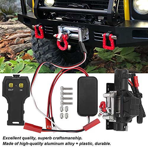Winch eléctrico universal para auto RC 3kg 5-11V con control remoto miniatura 5