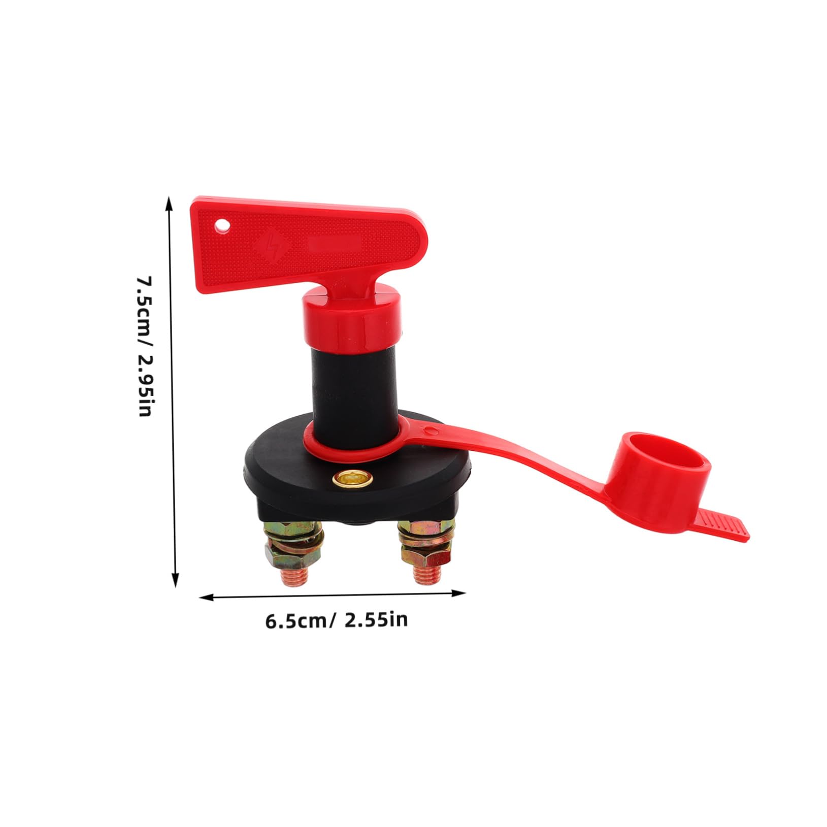 Mobestech Universal Battery Isolator Switch for Off-road Vehicles Rv Battery Disconnect Switch 12v 300a Waterproof Power Cut