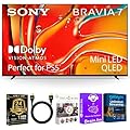 Sony K65XR70BKIT1 65 inch BRAVIA 7 4K HDR Mini LED QLED Smart Google TV with Dolby Vision, PS5 Exclusive Features,