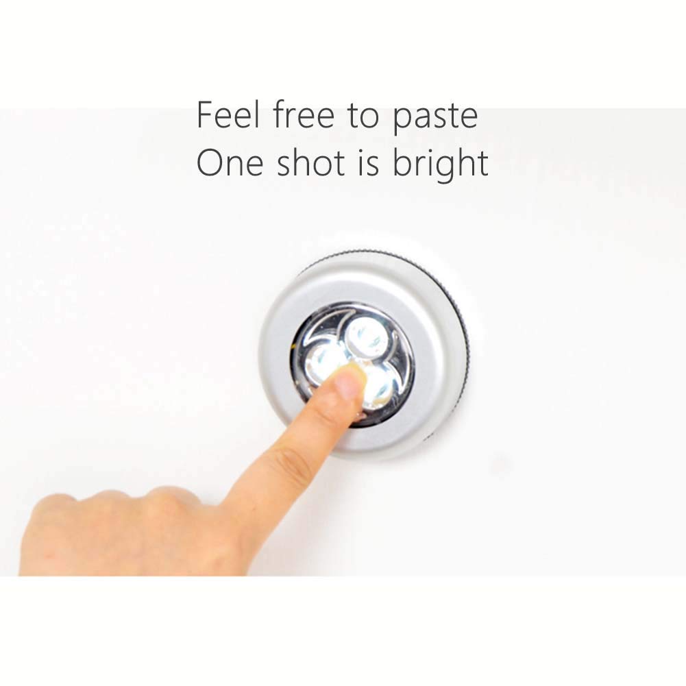 Luce LED Touch Ricaricabile USB Vano Bagaglio Auto 6000K 3W Luce LED Ricaricabile USB Per Bagagliaio Auto, Tocco Attivazione, Bianco 6000K Luce Interna Auto Ricaricabile USB Touch 3W Bianco Chiaro