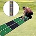 Vaveren Golf Putting Mat Game Practice Home Putter Train Hitting with Alignment Line Aid Training for Lawn Women Men Teens Kids, Multicolor