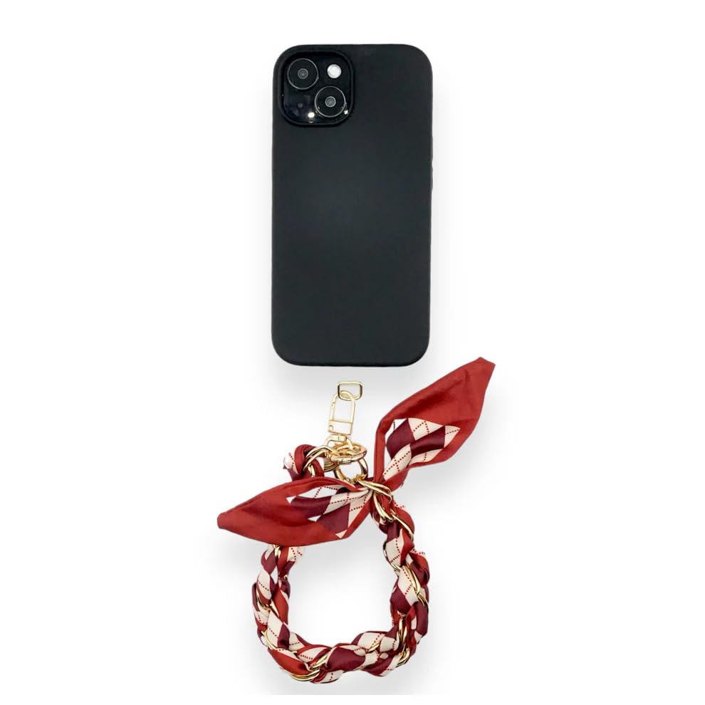 Purse Handle Chain Silk Ribbon, Detachable Replacement Strap for Handbag, Shoulder Bag, Tote,Stylish Scarf Wrapped Metal Chain Handle, Elegant Bag Accessory for Women-image-46