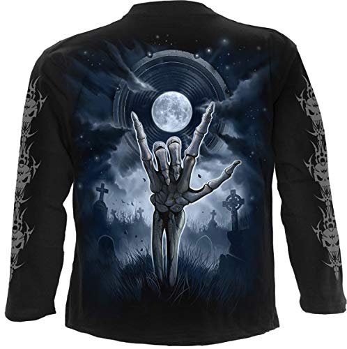 Spiral Grim Rocker Uomo Maglia Maniche Lunghe Nero L 100% Cotone Regular - 3