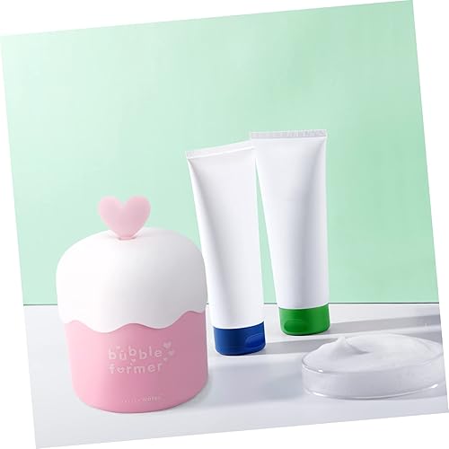 Miniatura 4 de 1 máquina de burbujas manual de espuma de leche espumador de burbujas champú espuma látigo espumador facial Copa espumador Pp Pink Bubble Maker Face