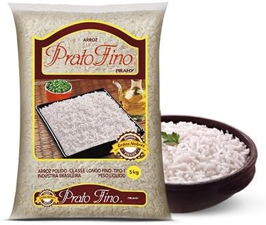 Prato Fino White Rice 10 lb | Arroz Branco 5kg