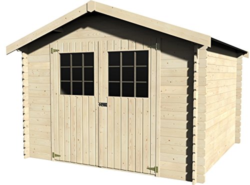 CASETTA in Legno FLODOVRAK Dimensioni 298x298 H 232 cm - pareti 28mm