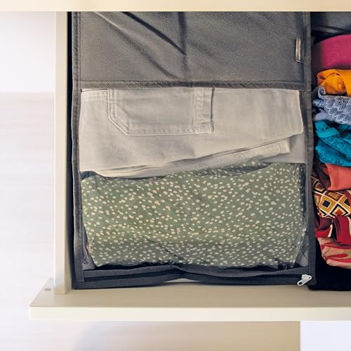 Perfetto Più Easybag Kleidersack für Hemden und Pullover, Vliesstoff, Aschgrau, 33,0 x 45,0 x 5,0 cm