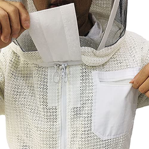 YZLP Imkerhandschuhe 1 Stück belüfteter Imkeranzug für Imkerprodukte, Bienen-Eep-Ausrüstung, Bienenkleidung, Jacke… – Bild 6