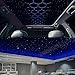 AKEPO 16W Twinkle APP Fiber Optic Starlight Headliner Lights Kit, 650pcs 13.1ft/4m 0.03in Optical Fiber Star Music Activated RGBW Ceiling Light Kit for Car Headliner Star/Home