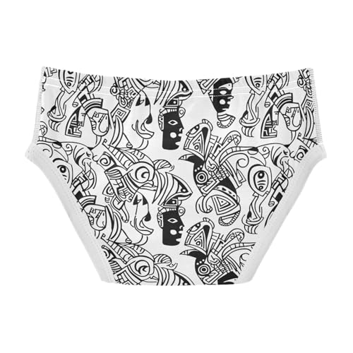 visesunny Boys Potty Training Underwear Abstract Javanese Shadow Line Breathe Cotton Briefs Size 2T-8Y for Toddler2