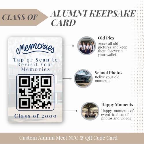 tinydabba Custom Alumni Meet Keepsake Card with NFC & QR Code by tinydabba - 3