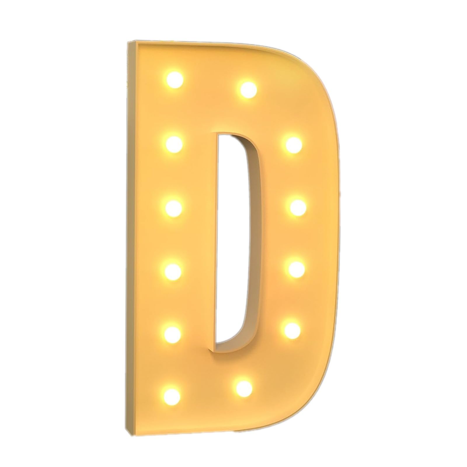 JINXED Wedding Decor 4FT Marquee Light Up Letters Large Marquee Letters LED Letter Lights Sign for Party Birthday Engagement Party Decor (Color : Letter D, Size : 120cm)