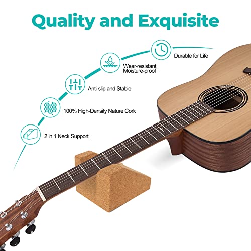 cork guitar neck rest guitar neck cradle support pillow guitar accessories for repair maintenance cleaning string instrument luthier tool 100 natural cork die-cast cut