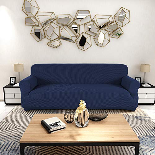 Obstal Stretch Spandex Loveseat Slipcover, 2 Seat Sofa Covers for Living Room, Non Slip Sofa Slipcover with Elastic Bottom, Sofa Couch Coverings Furniture Protector for Dogs, Cats, Pets, and Kids