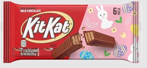 Mothers Day Kitkat-Crisp Wafers In Milk Chocolate (Pack Of 12) Large Wide 1.2 Oz Bars Individual Wrapped #TOP5