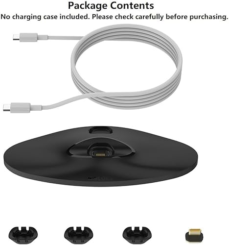 Miniatura 8 de HiBloks - Soporte de carga magnético para Ray-Ban Meta Charging Case (Gen 1 y 2), cargador desmontable USB-C Dock Smart Glasses Accessories Funda de