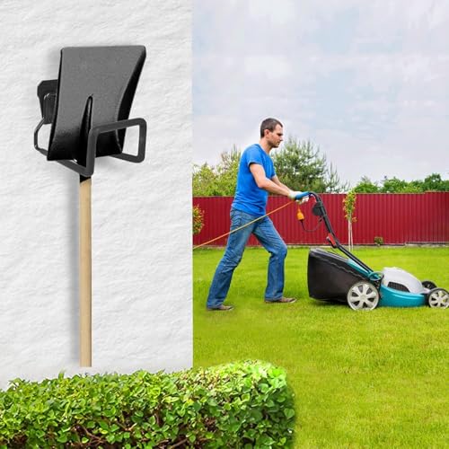 Image of NYALA 1 Pcs Heavy Duty Black Garden Hose Hangers - Outdoor Water Hose Storage Holder & Wall Mount Hose Reel Stand (Rust-Resistant, Easy Install)
