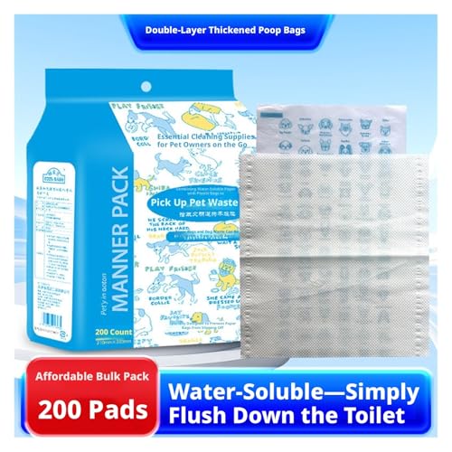 Sacs à déchets durables pour chiens avec double couche étanche Classicblue - 3
