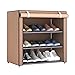 Scarpe in Tessuto Non Tessuto Porta Scarpe Organizer da Letto dormitorio Shoe Rack