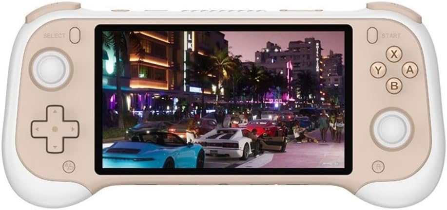 H55 Portable Handheld Game Console 128G, 5.5 Inch IPS Screen Open-Source 3D Retro Gaming Player with 20000 Built-in Classic Games, Support PSP/PS1/Arcade Emulators, Ideal Gift for Kids & Adults