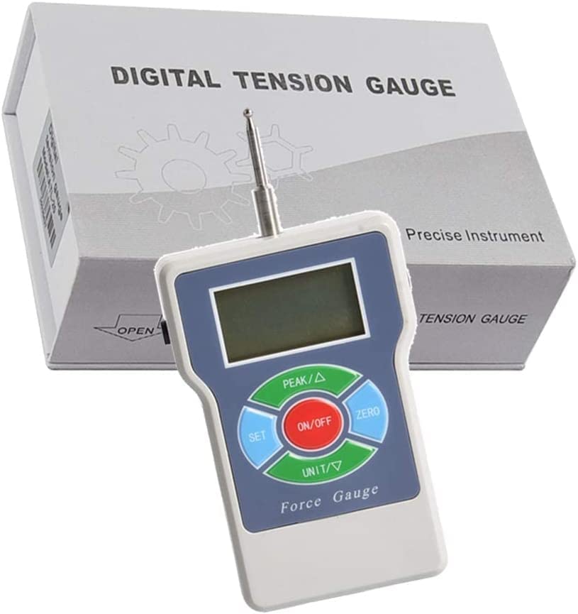 Digital Tensionmeter Tension Meter Tension Measurement Tool with 5 Units N Kg Lb Oz g Max Load Value 2N/ 0.2KG/ 0.41Lb/ 7.2Oz/200g Accuracy ±0.5%